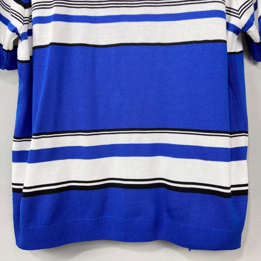 Alfred Dunner stripes coastal