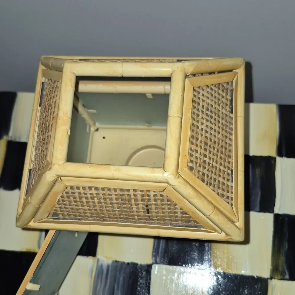 Vintage metal bamboo