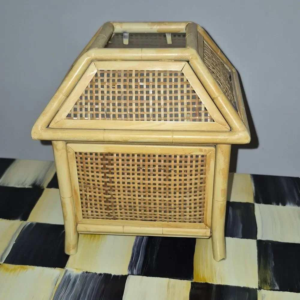 Vintage metal bamboo