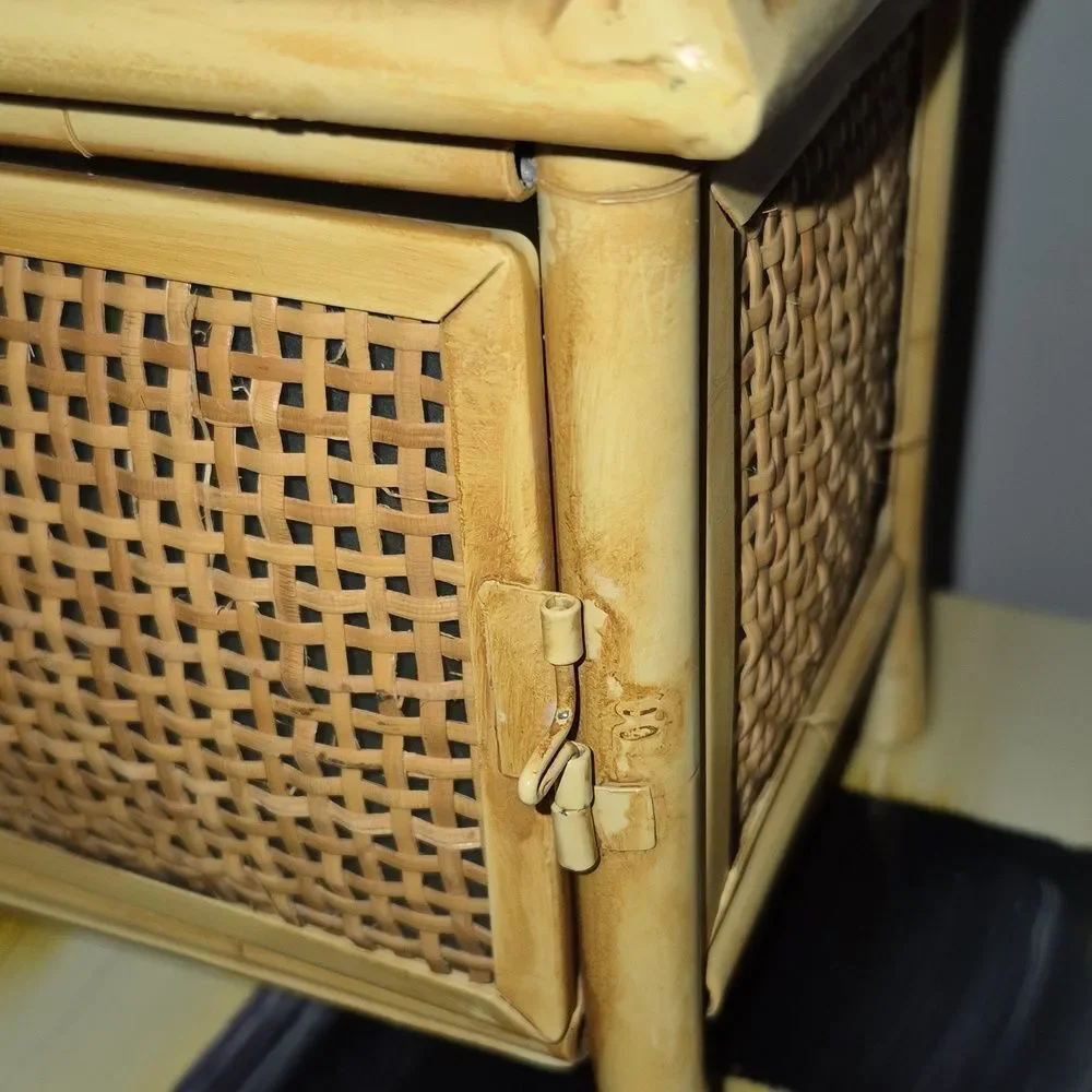 Vintage metal bamboo