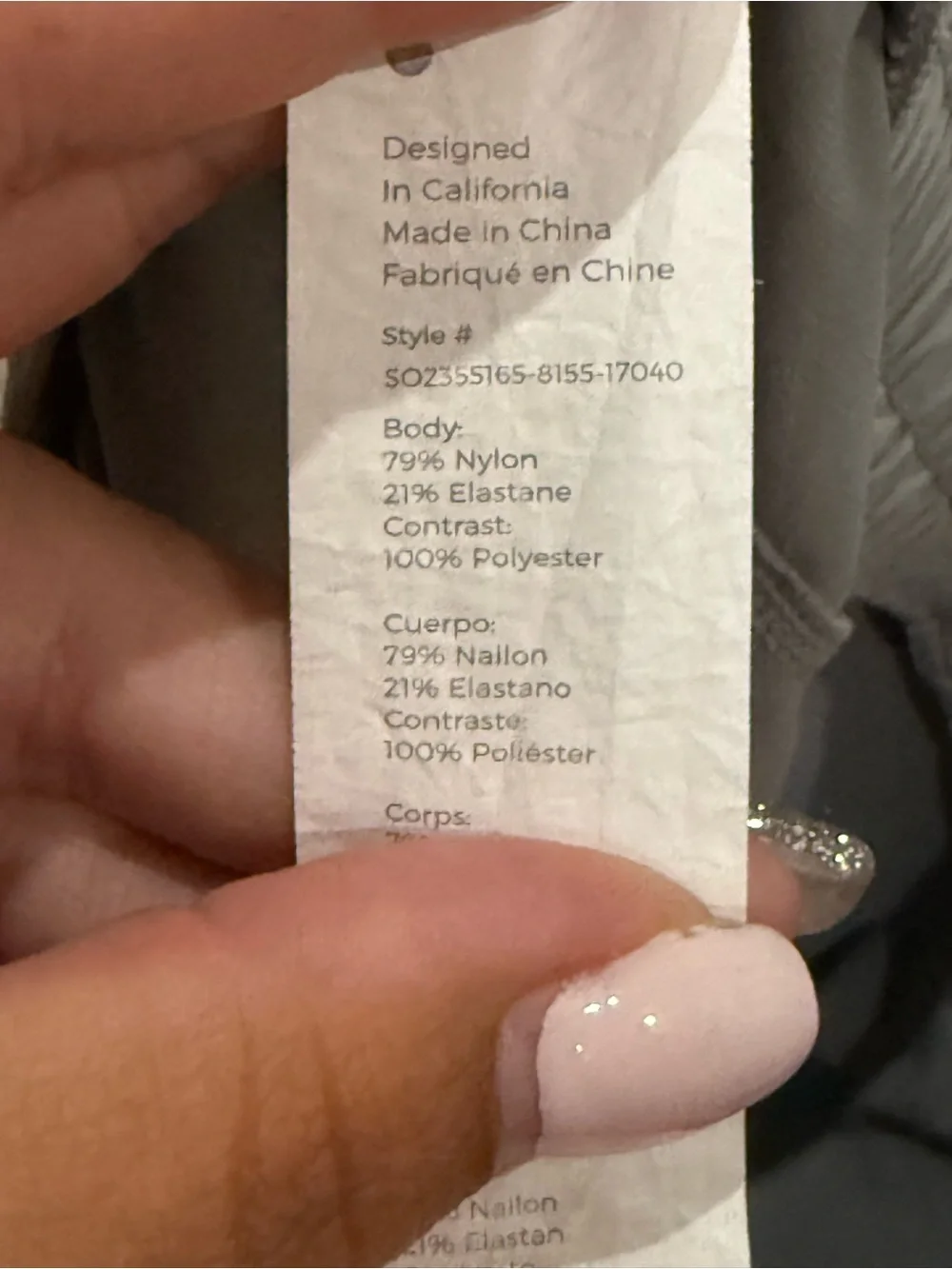 Fabletics comfortable gray