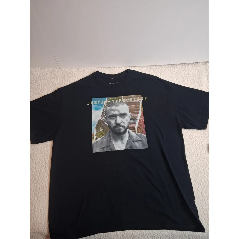 Justin Timberlake Man of the Woods Tour T-Shirt Black XL Concert Graphic Tee
