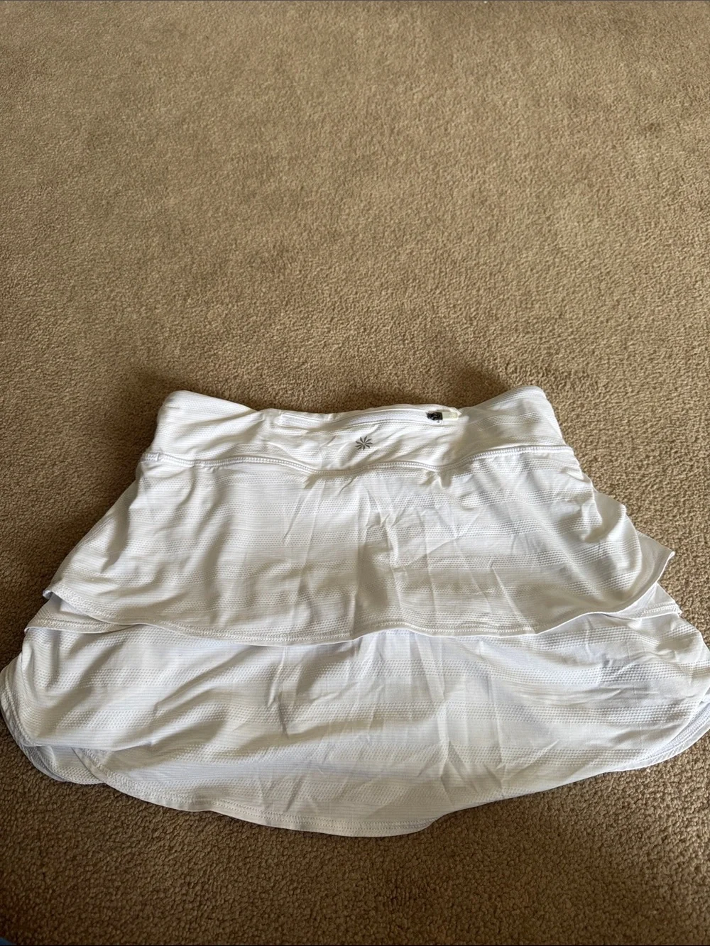 Athleta white tiered
