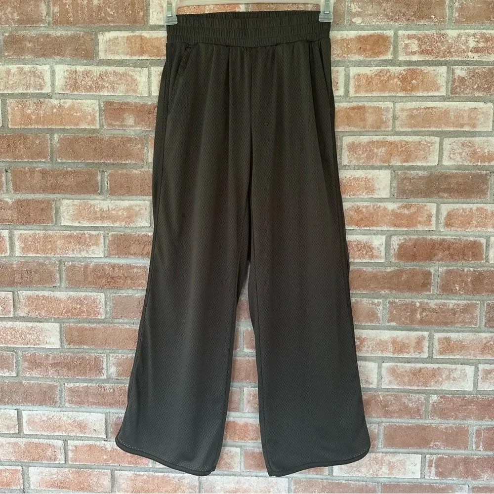 Offline Aerie Wide Leg Sweatpants Built In Shorts Women’s XS Gray Perforated