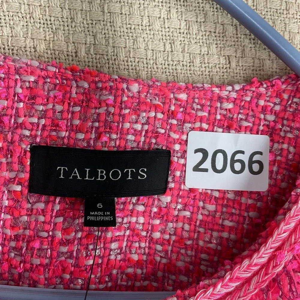 Talbots pink tweed