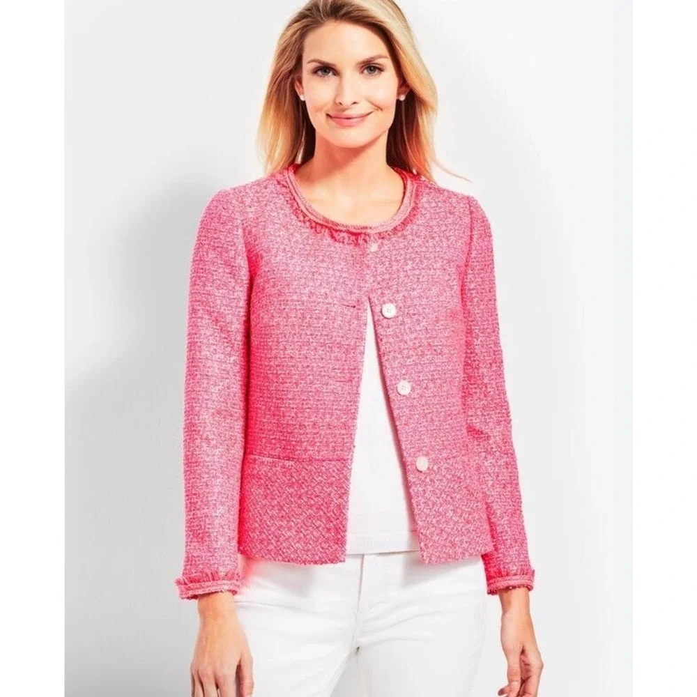 Talbots pink tweed