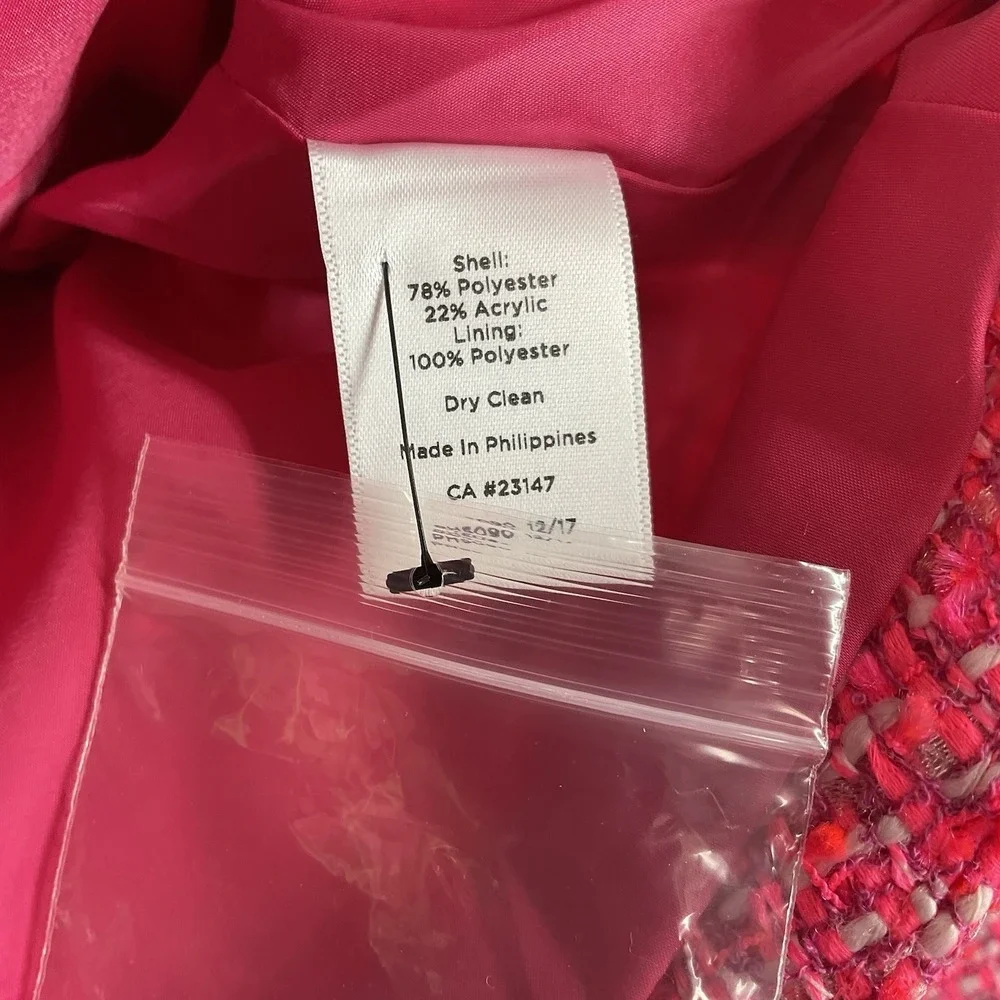 Talbots pink tweed