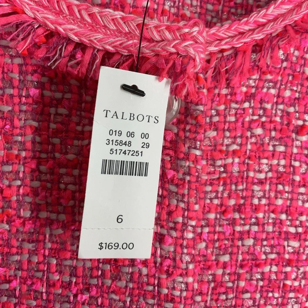Talbots pink tweed