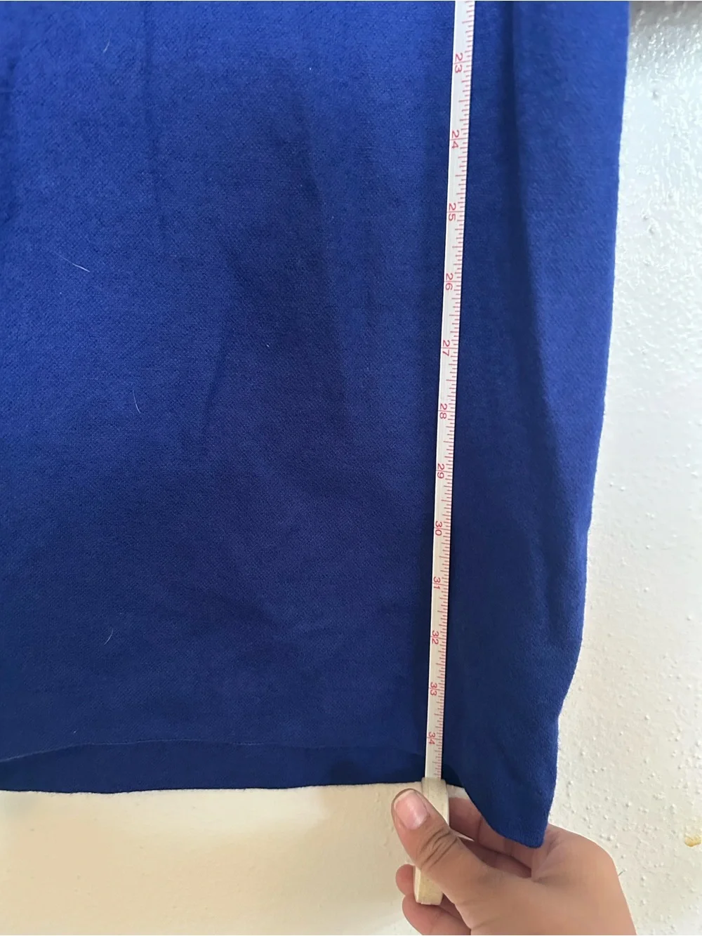 COS Cowl Neck Sweater Tunic/dress - Royal Blue