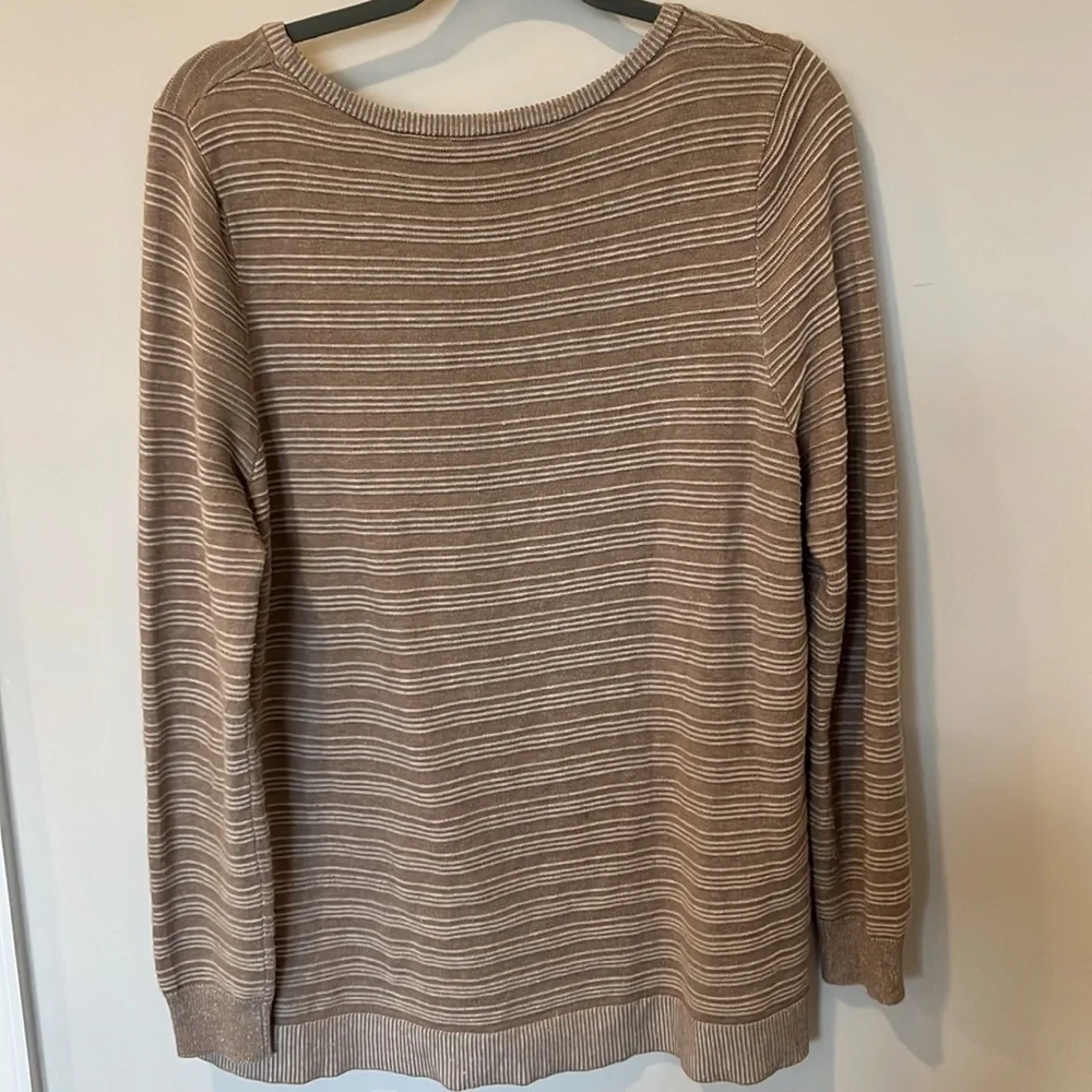 Soft Surroundings Cotton Knit With A Twist Sweater