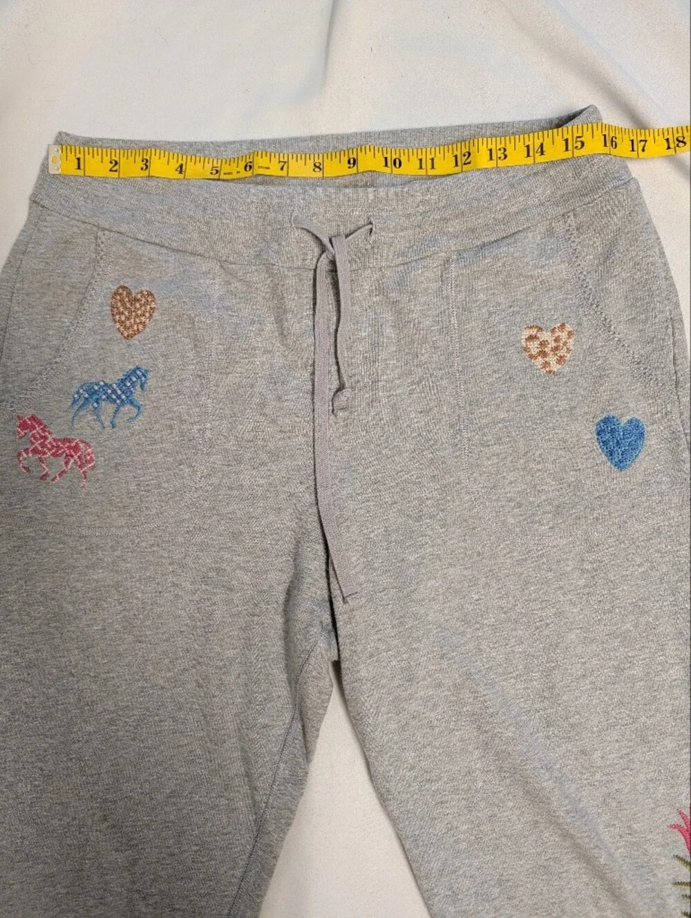 Johnny Was ADELA Heather French Terry Jogger Matching Set Hoodie & Pants Size M