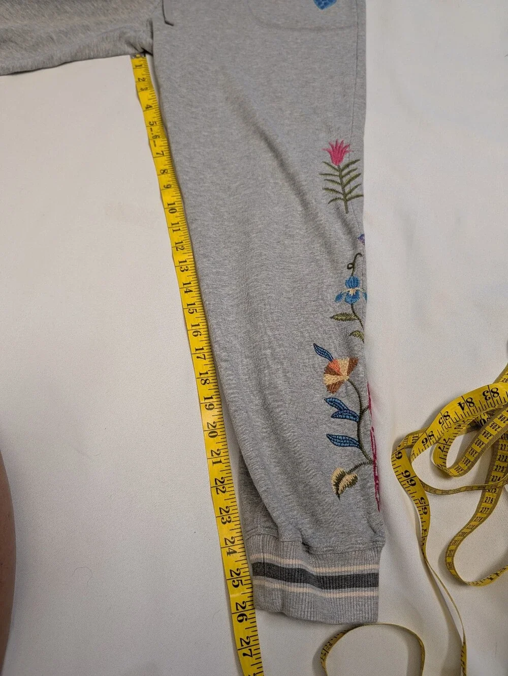 Johnny Was ADELA Heather French Terry Jogger Matching Set Hoodie & Pants Size M