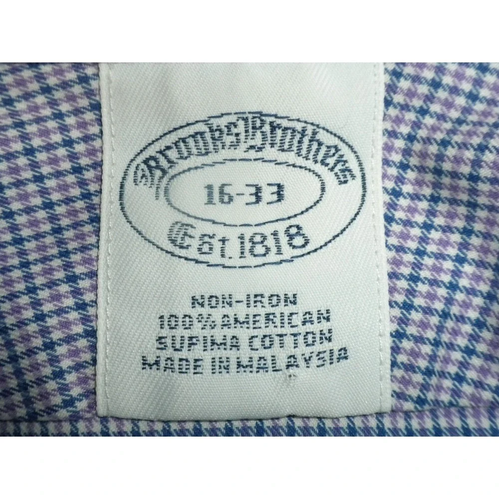 Brooks Brothers tag measurements