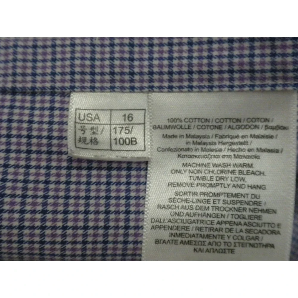 Brooks Brothers tag measurements