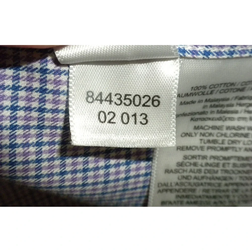 Brooks Brothers tag measurements