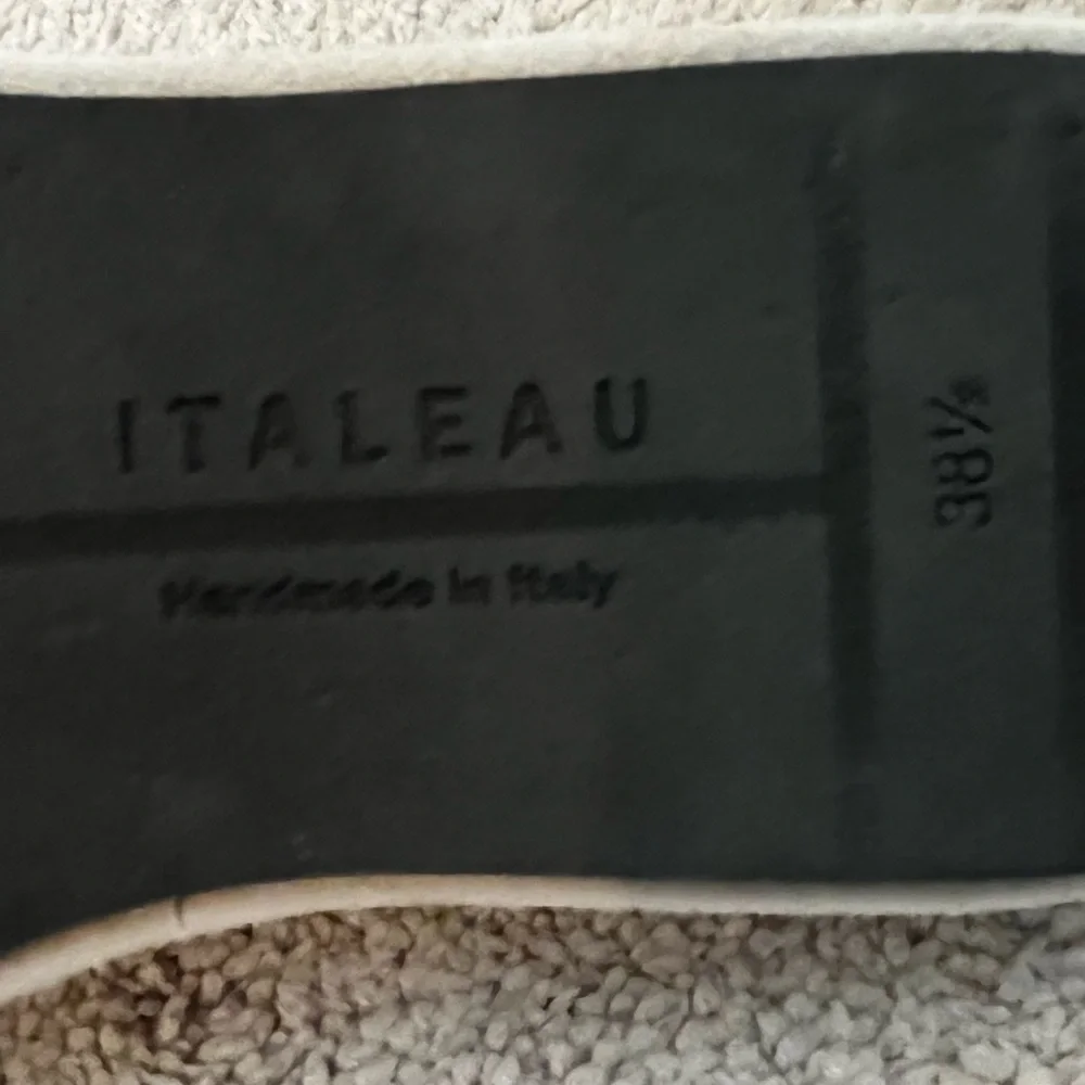 Italeau Zanita Sandals Suede Slingback Flatform Strappy Slip on Size EU38.5/US 8