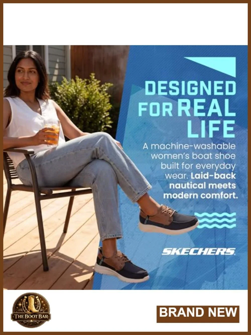 Slip-On Boat Shoes with Air-Cooled Memory Foam, Hands-Free Entry