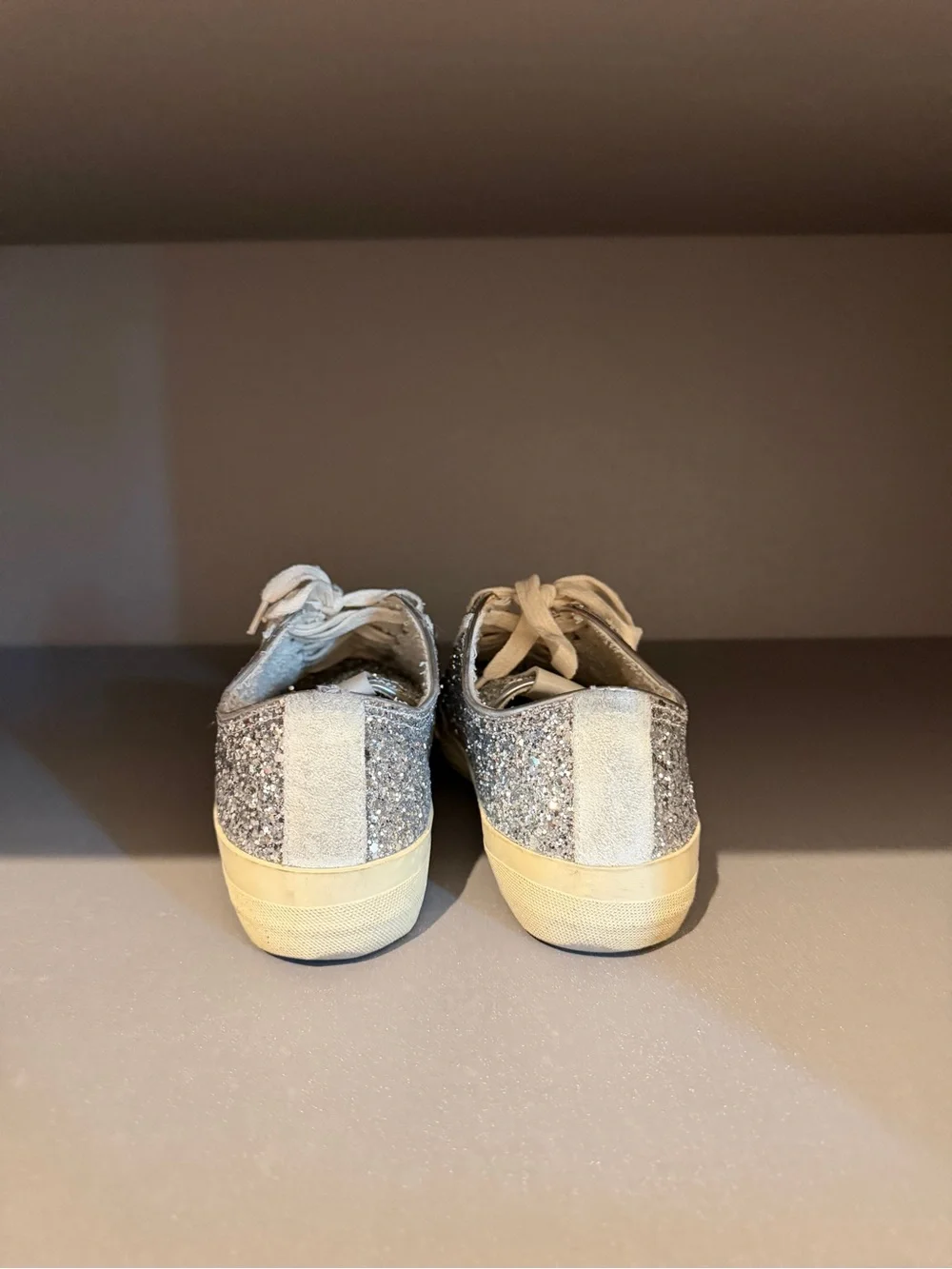 Golden Goose silver glitter