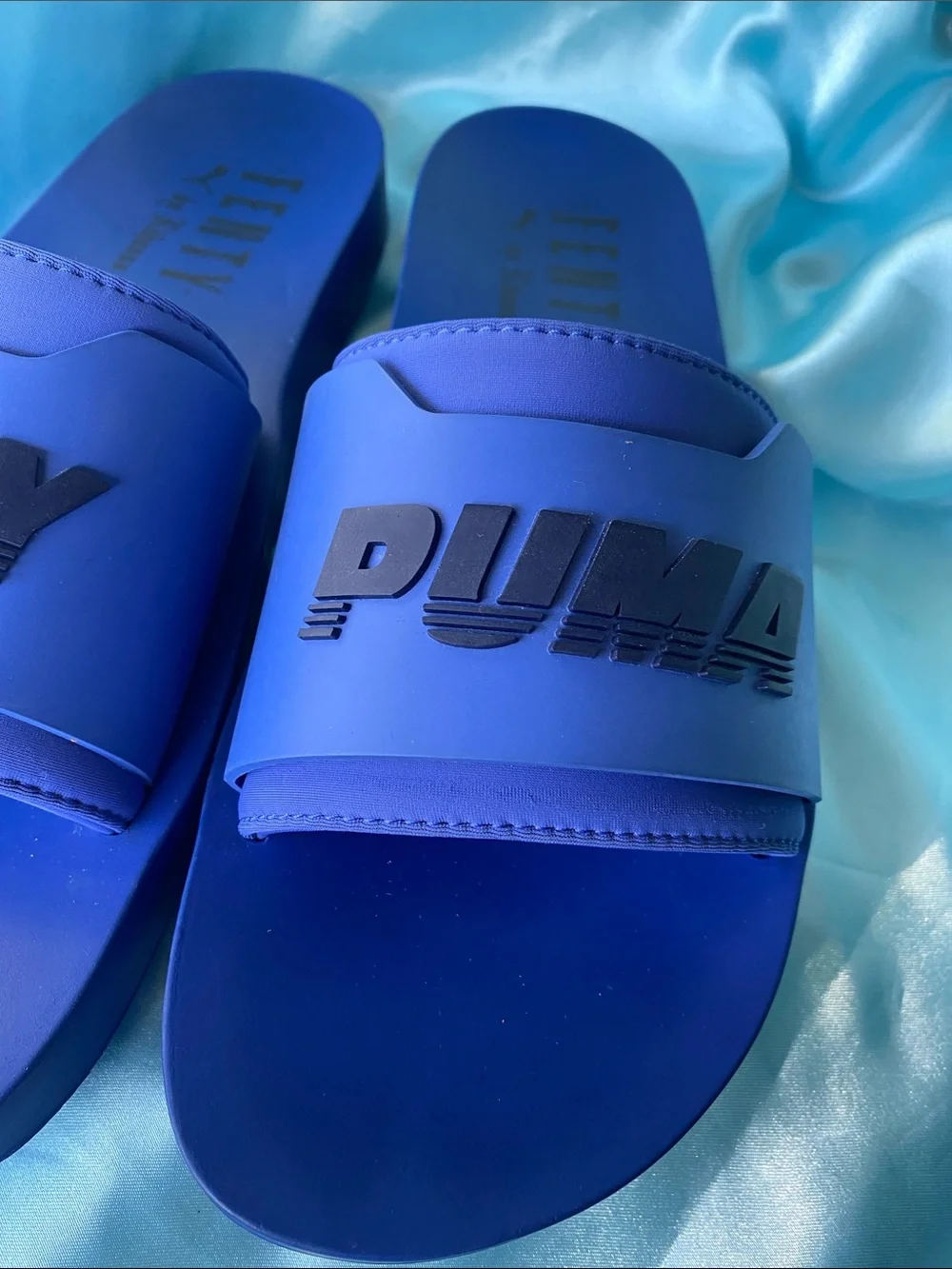 Puma Fenty sandals raised beach