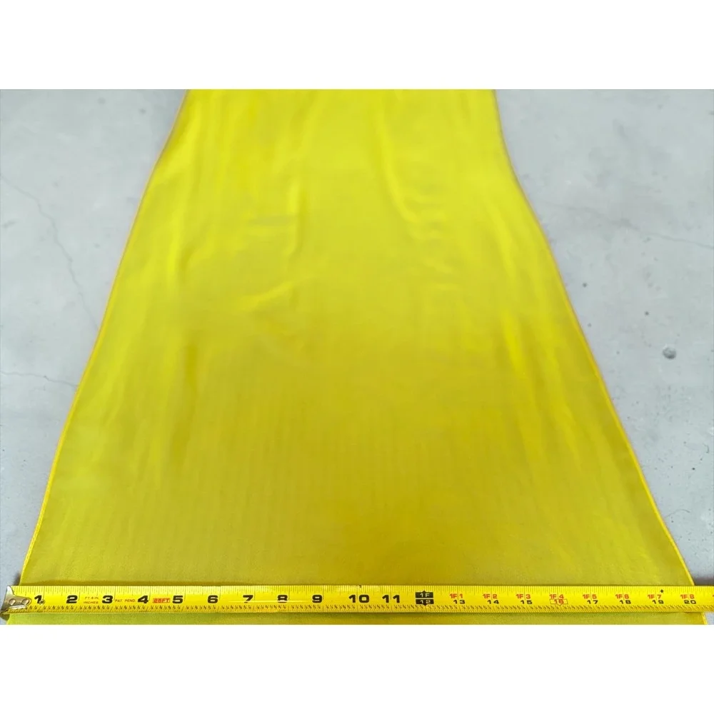 Blue & Yellow Chiffon Scarf Set Sheer Lightweight Wraps Ukraine-Inspired Colors