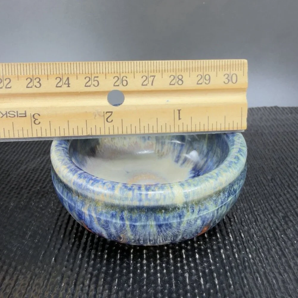 Hand Made Stoneware Pottery drip 3”across