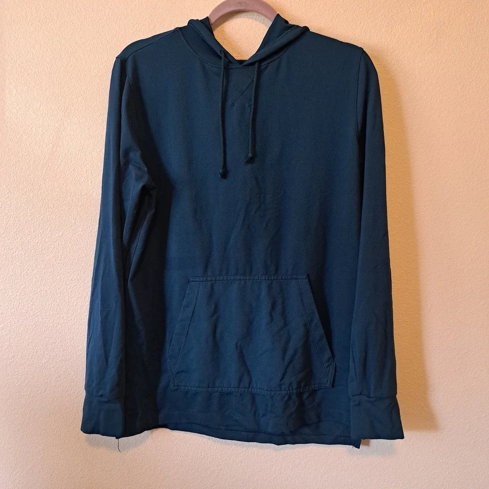 Nike Dri-FIT Womens Hoodie Navy Blue Long Sleeve Pullover Sweatshirt Large