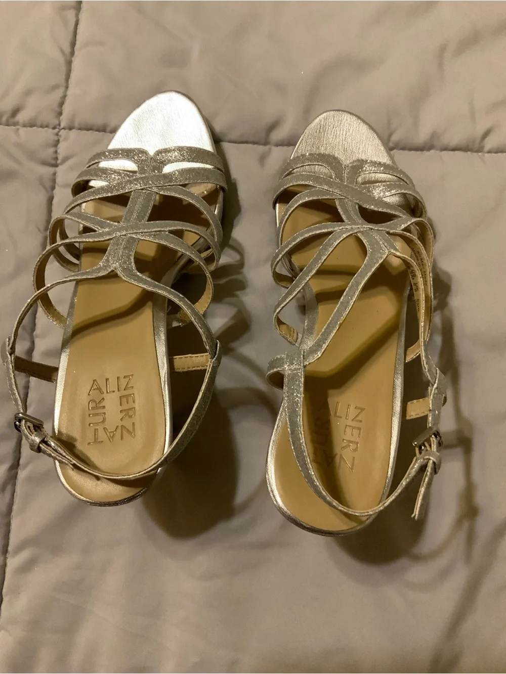 Naturalizer silver glitter
