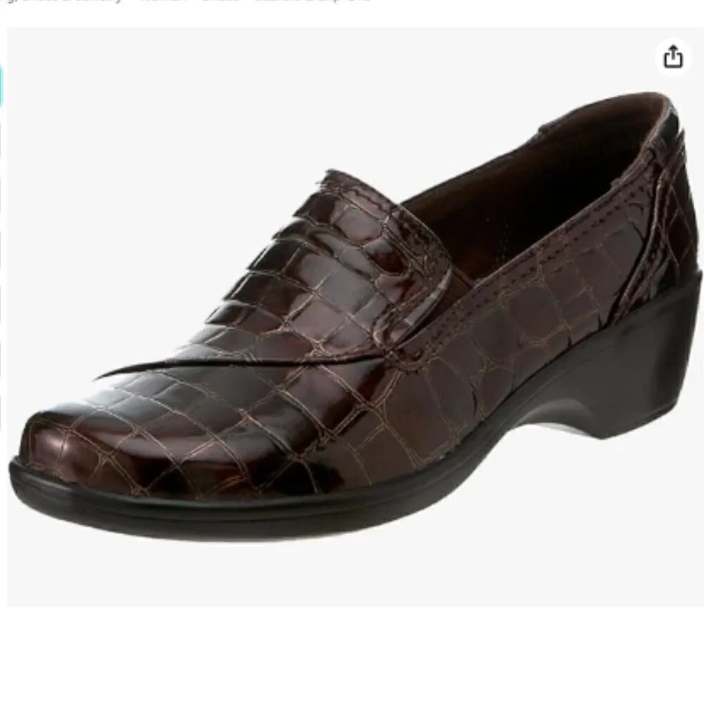 CLARKS WOMEN'S MAY POPPY CROC PRINT LOAFER