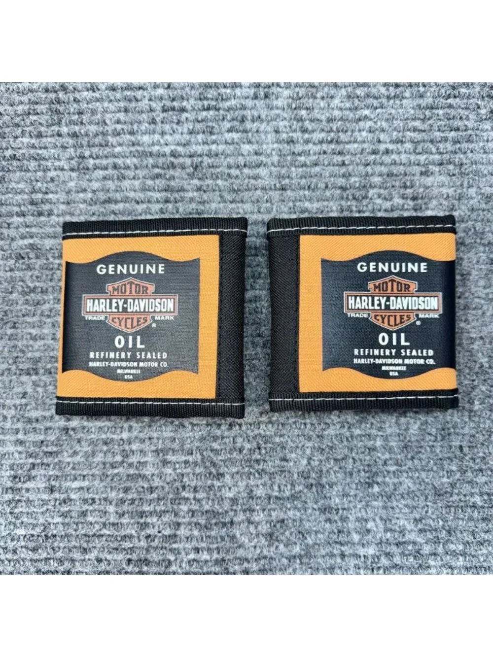 Harley Davidson Oil Can Koozie Wrap-Around Lot Of 2 Motorcycle Drink Wrap