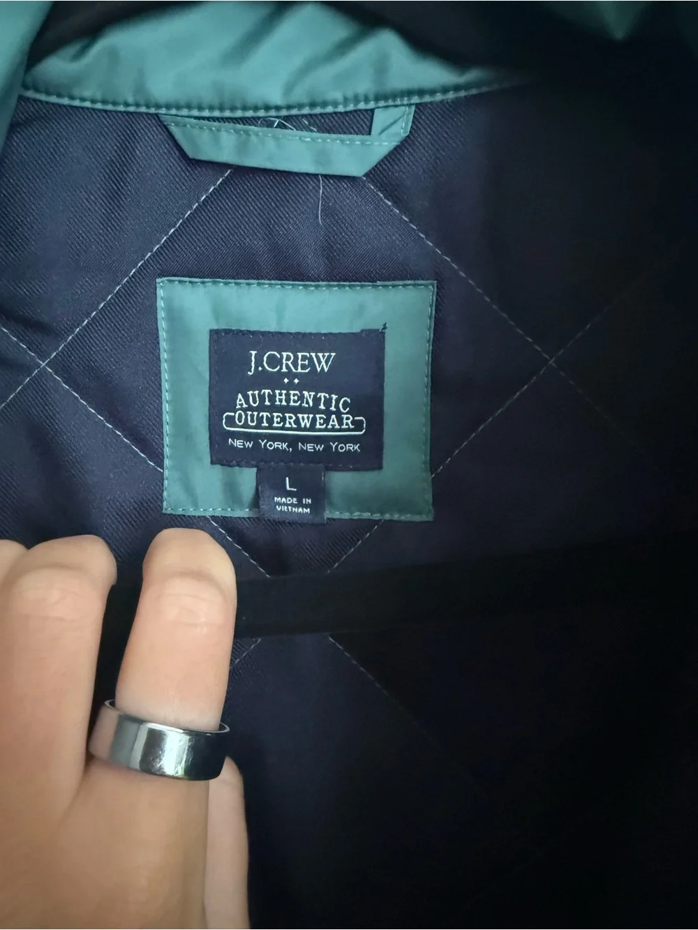 J. Crew Quilted Sleeveless Vest in Teal Green