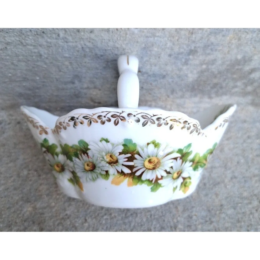 Vintage Collectible Z. S & Co Bavaria Porcelain Flower Basket