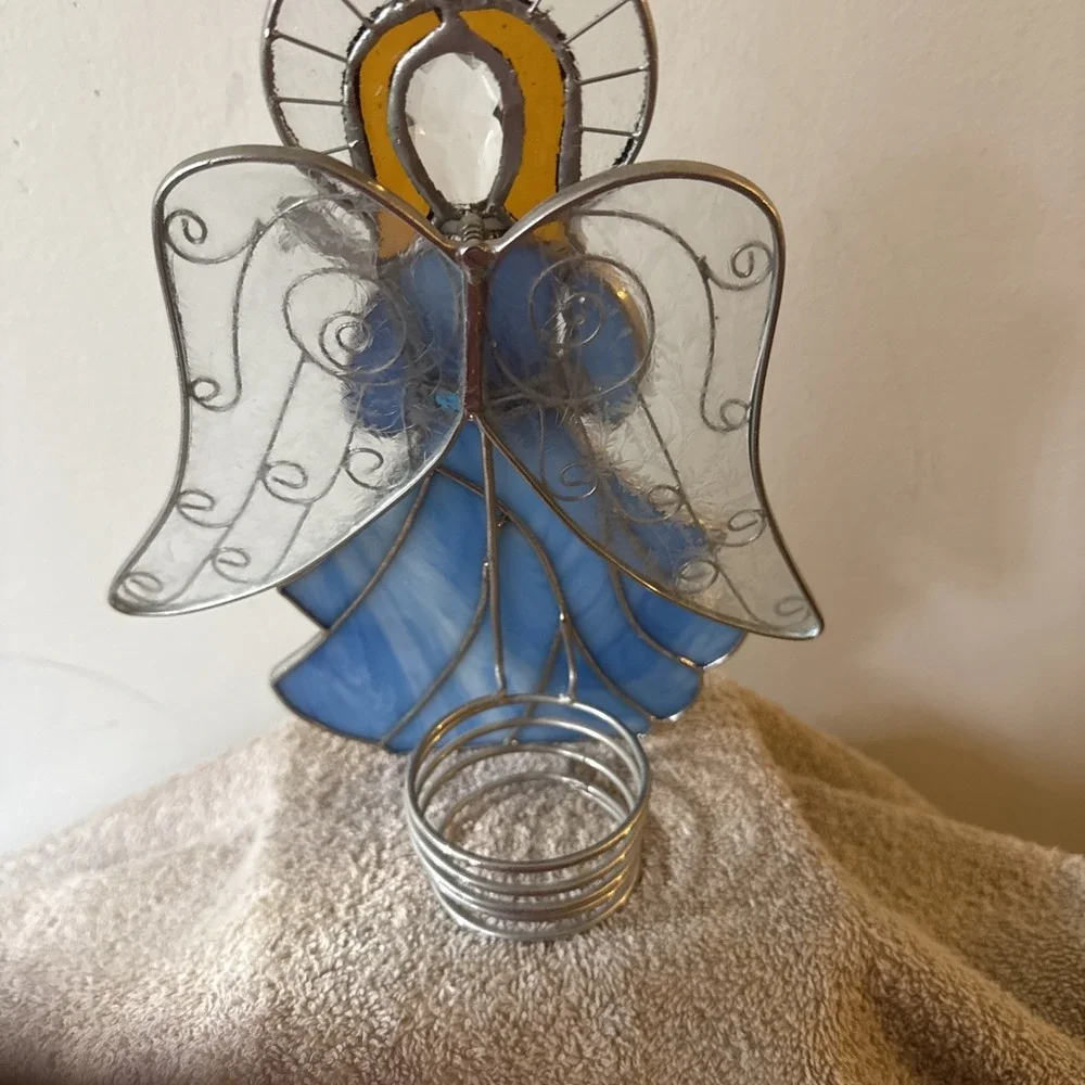 Angel vintage blue