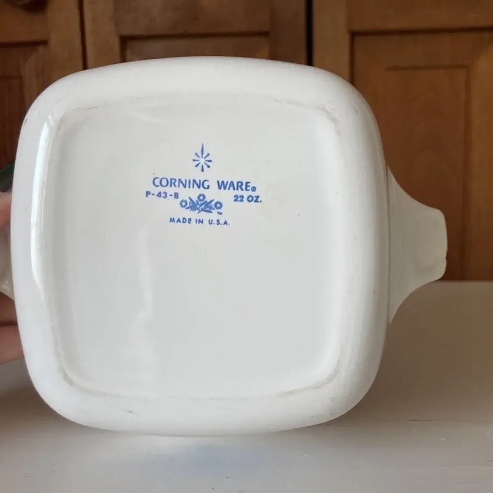Vintage Corningware Blue Cornflower P-43-B 22oz Petite Pan