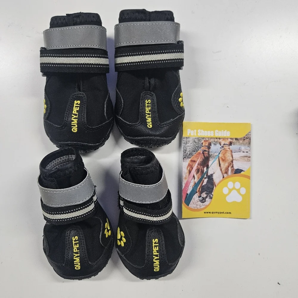 QUMY Dog Boots Ruffwear Dog Boots Waterproof Winter Shoes for Large Dog 3 PAIRS