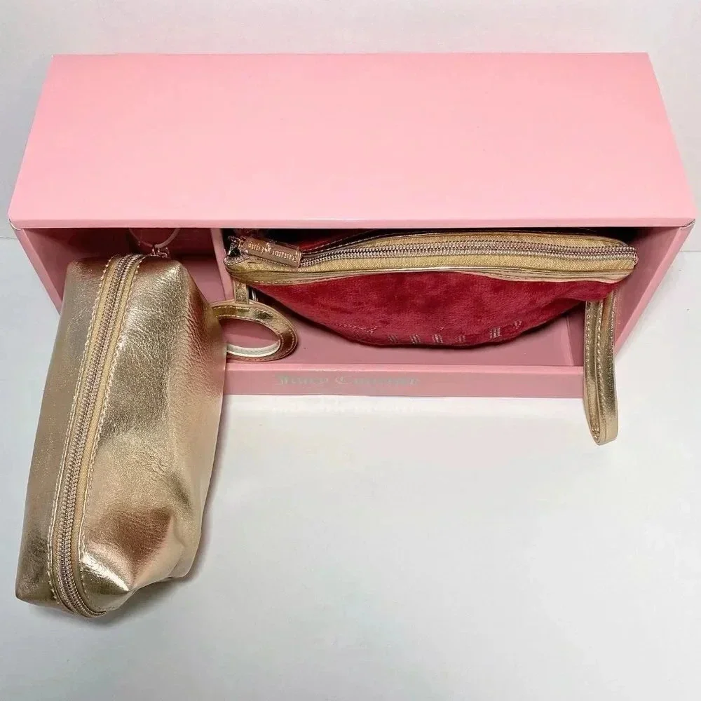 Juicy Couture Wristlet Daydreamer Cosmetic Makeup Bag Travel Gift Set
