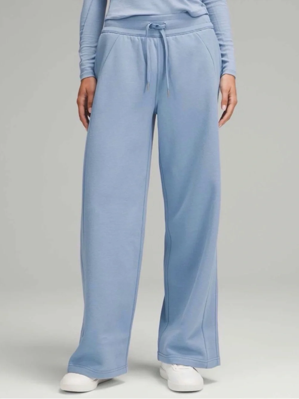 Lululemon Scuba Mid-Rise Wide-Leg Pant *Regular Blue Willow