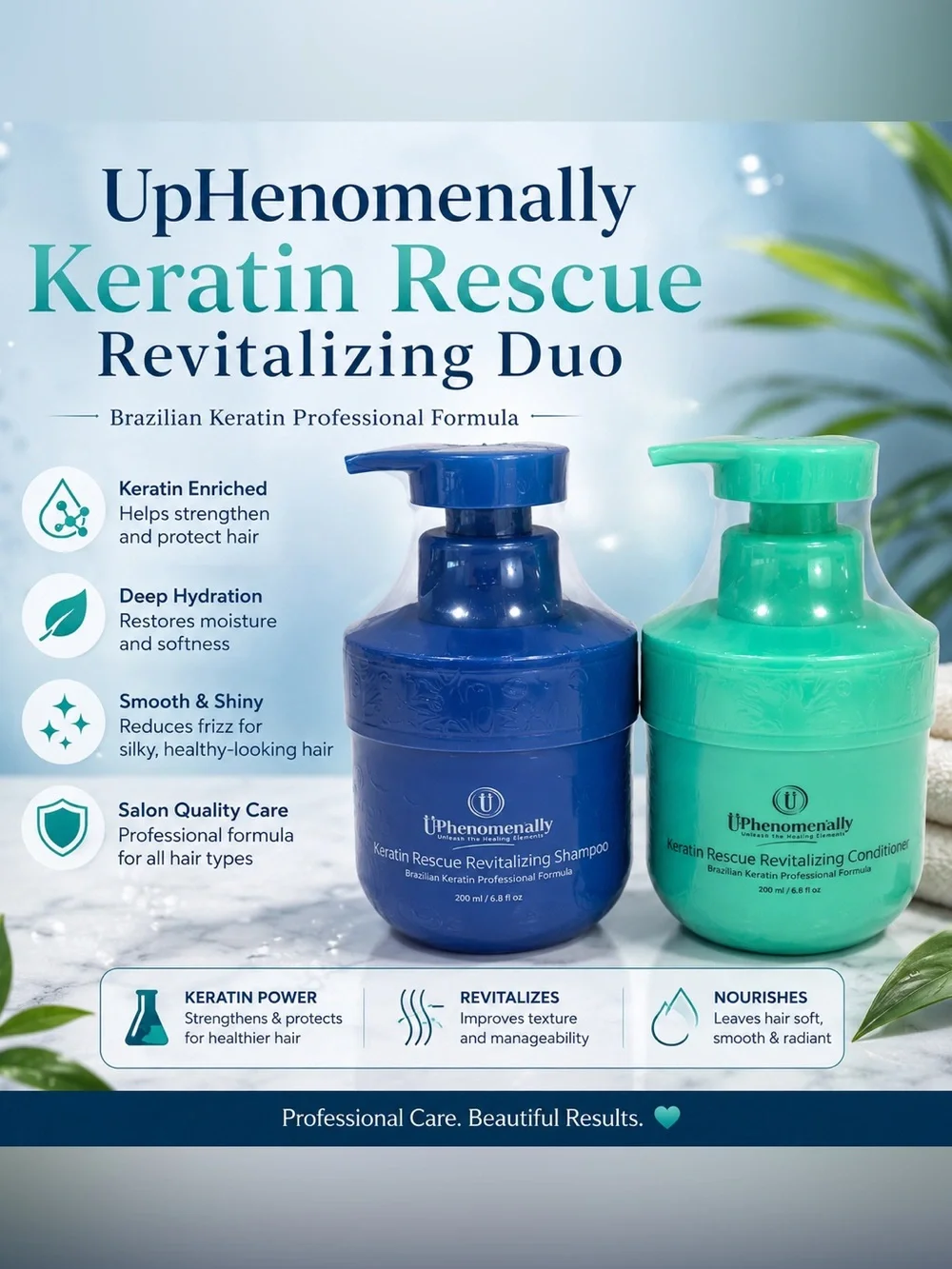 Keratin Rescue Revitalizing Shampoo - Blue