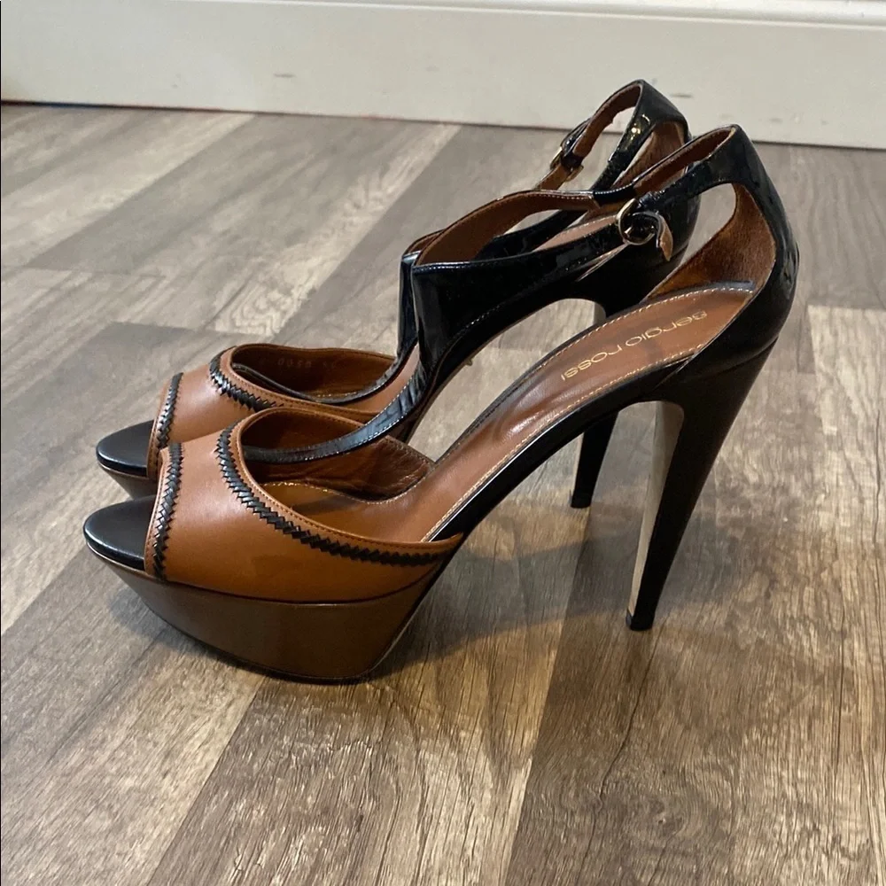 Sergio Rossi  Leather sandals