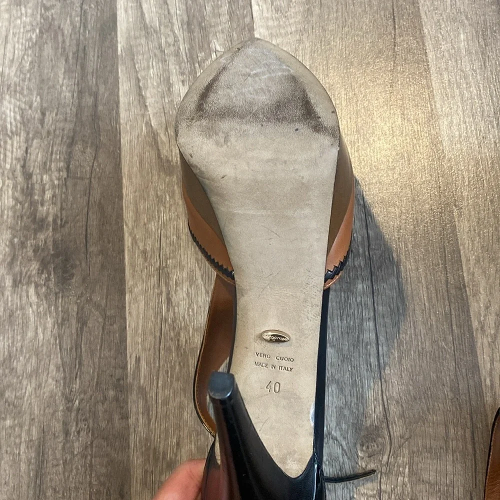 Sergio Rossi multicolor leather