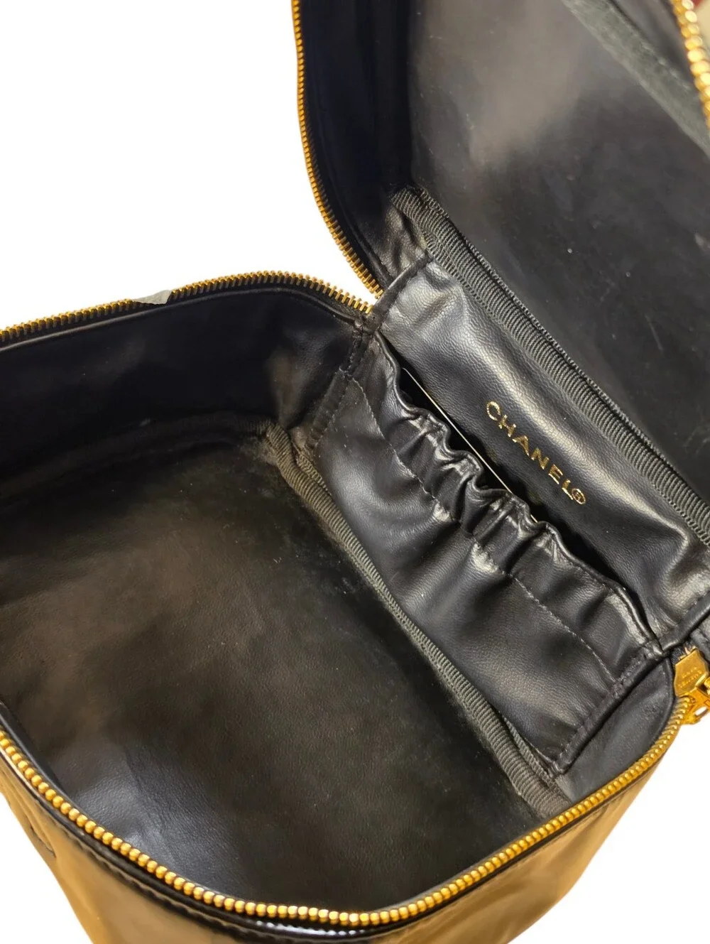 CHANEL PATENT LEATHER VANITY CASE