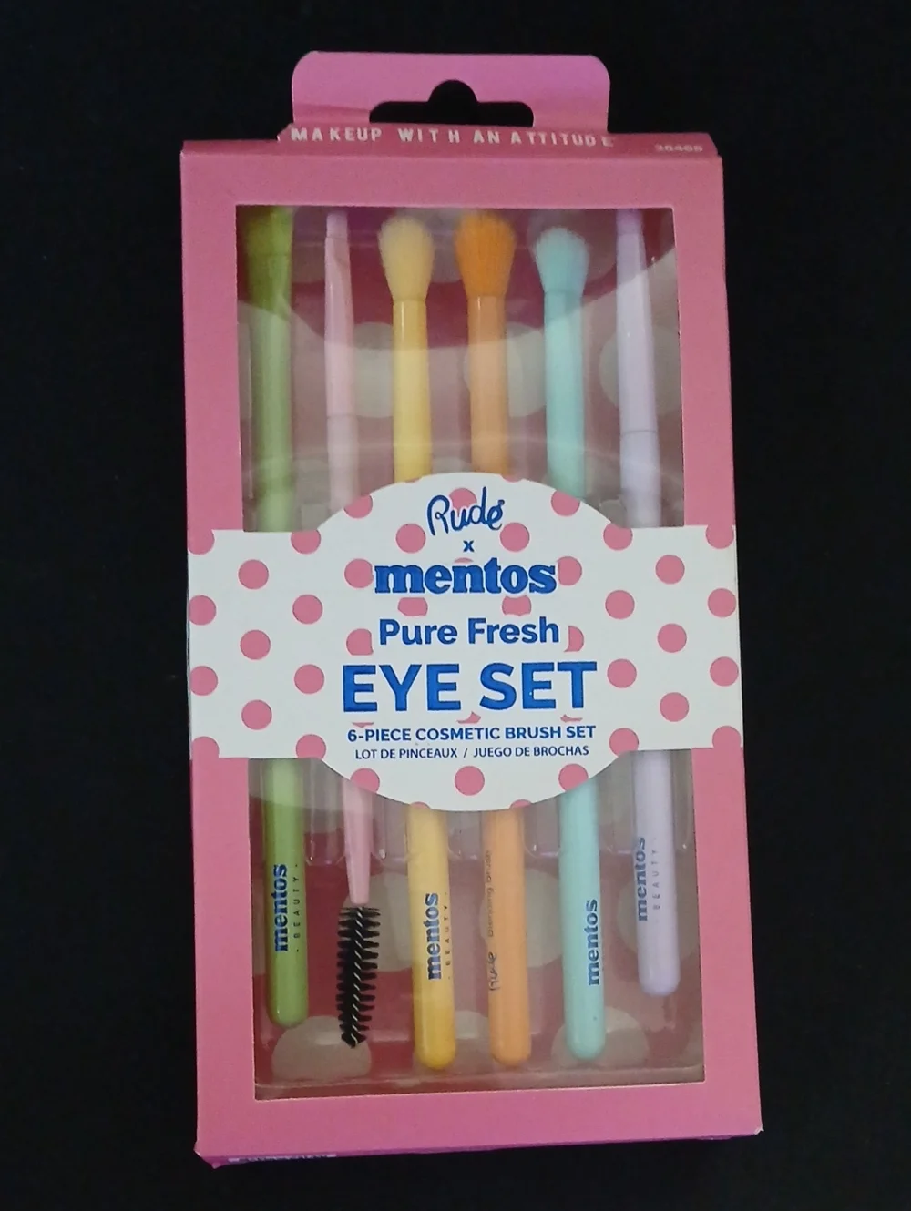 Rude x Mentos Pure Fresh Eye 6 Piece  Brush Set - NIB