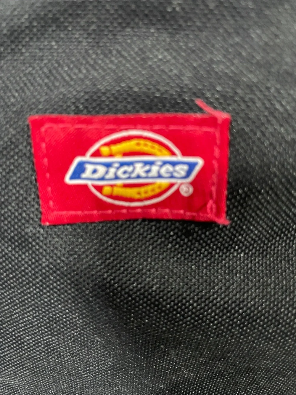 Dickies Black Canvas Daypack with Front Zip Pocket
