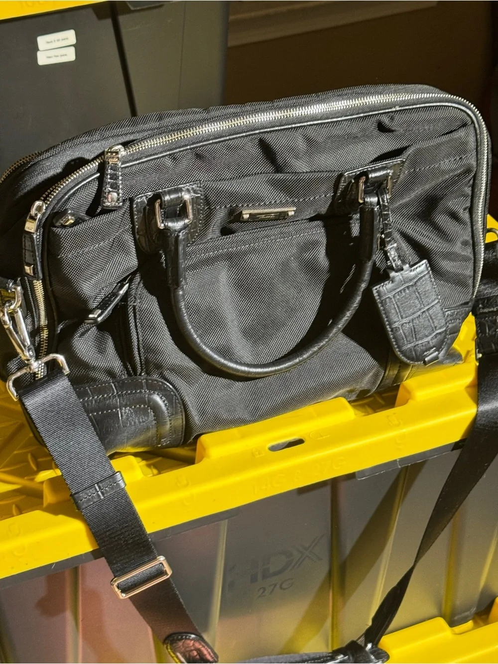 Tumi attached zip