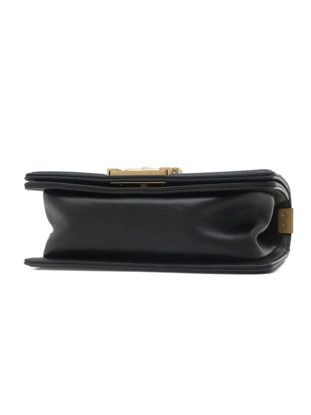 Chanel Shoulder Bag Boy 20 Lambskin Black Matt Togo Chain