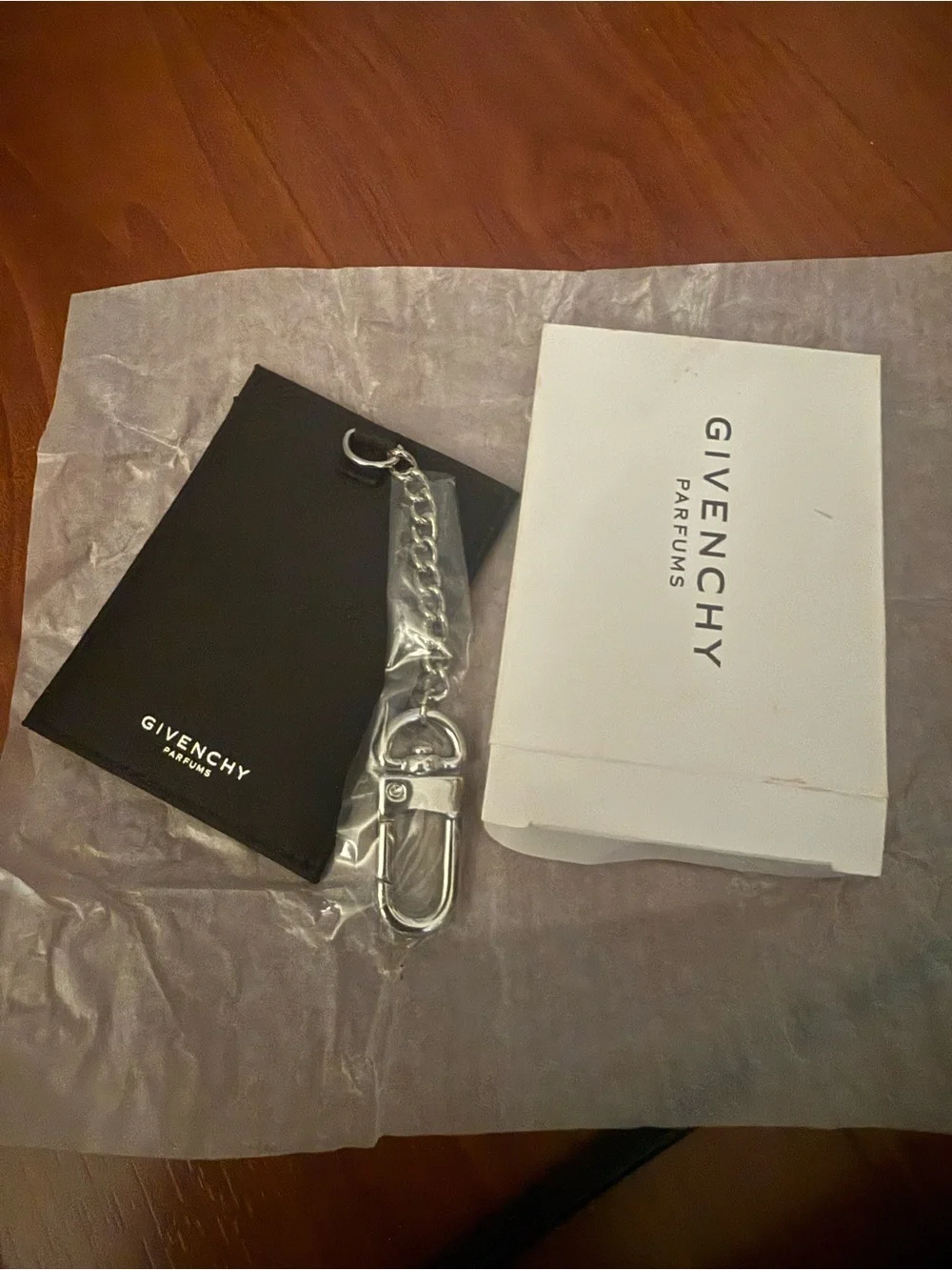 Givenchy branded silver