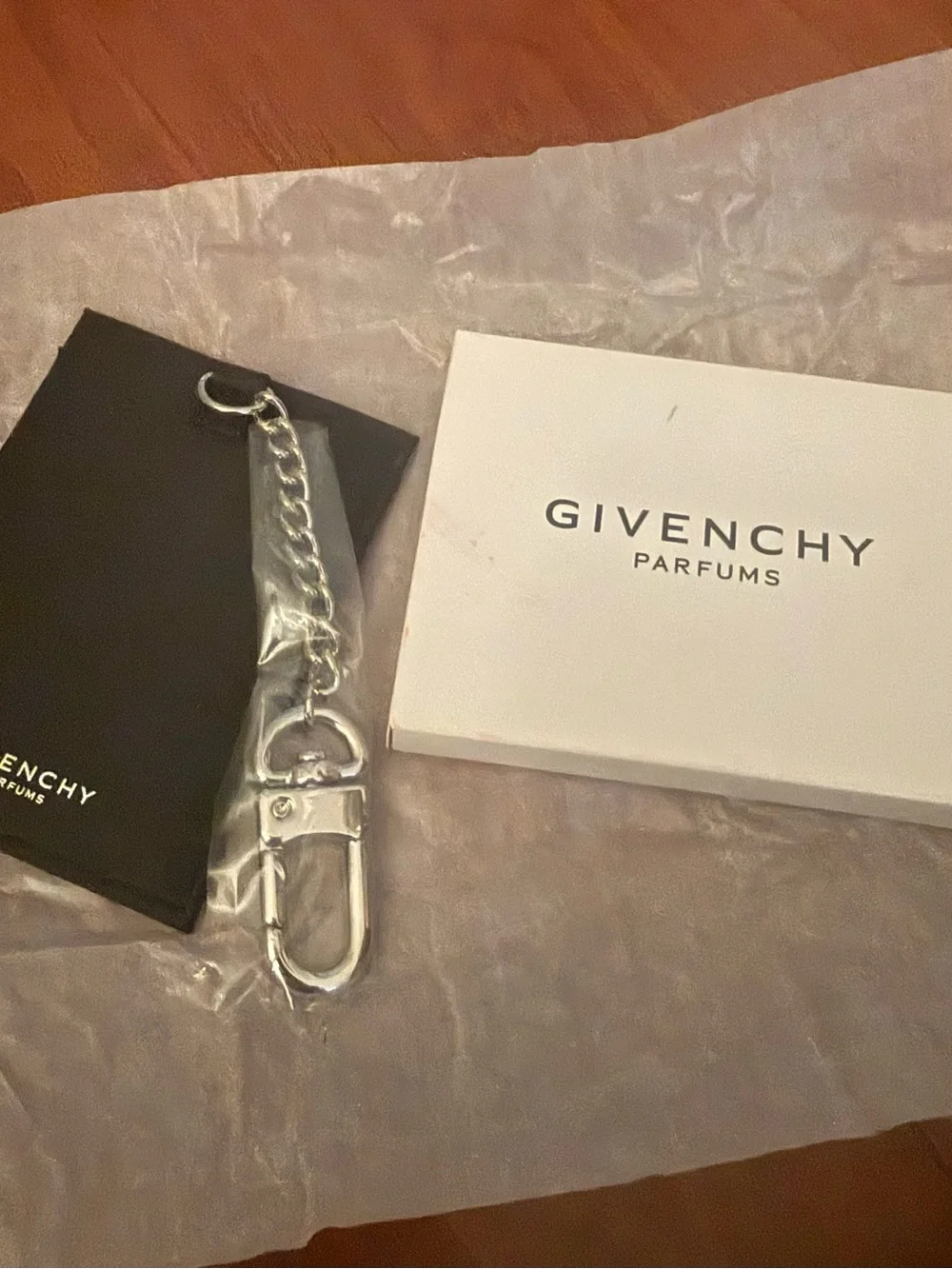 Givenchy branded silver