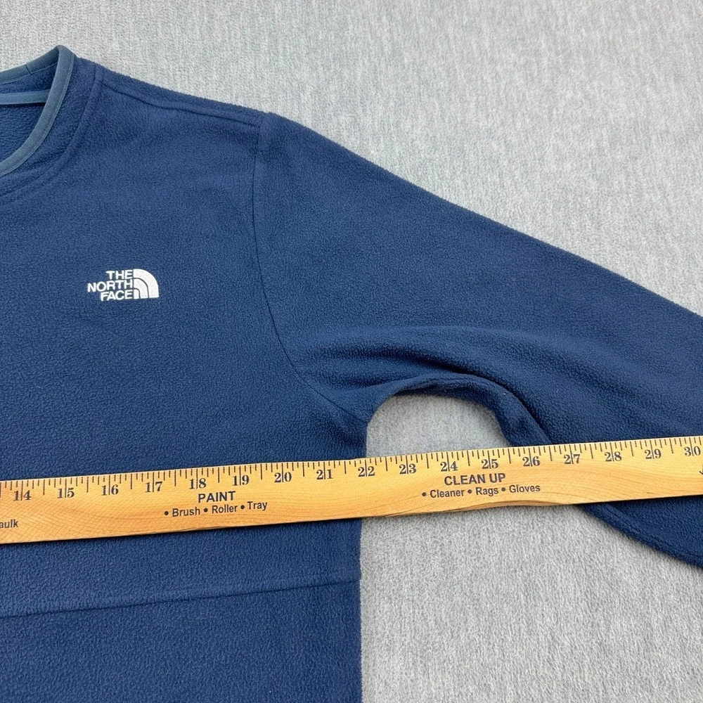 The North Face Sweatshirt Mens Medium Blue Alpine Polartec 100 Crewneck‎ Fleece