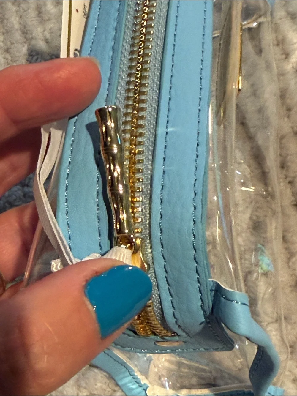 Lilly Pulitzer clear cosmetic
