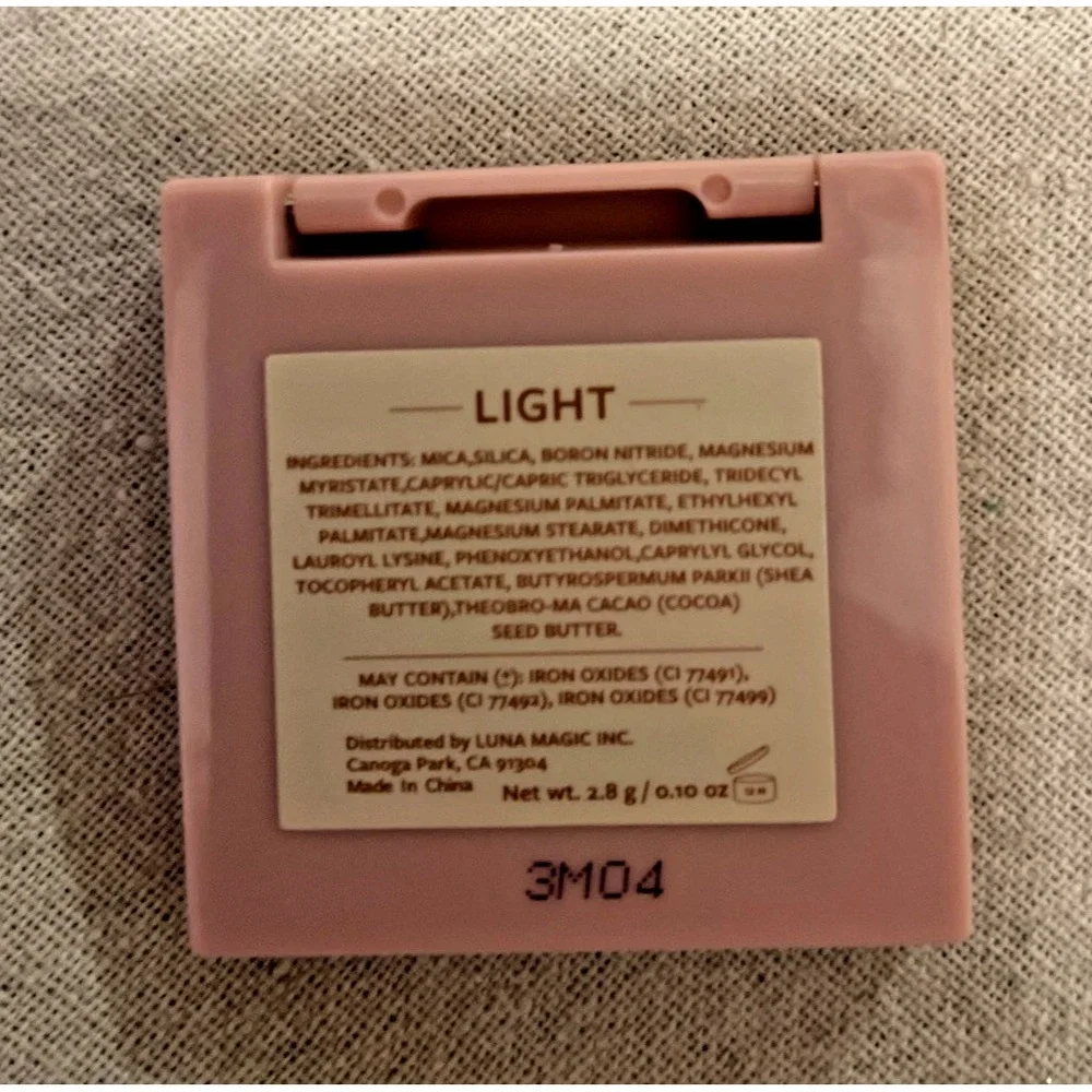 Luna‎ Magic Soft Foundation Powder light Mini Compact 2.8G