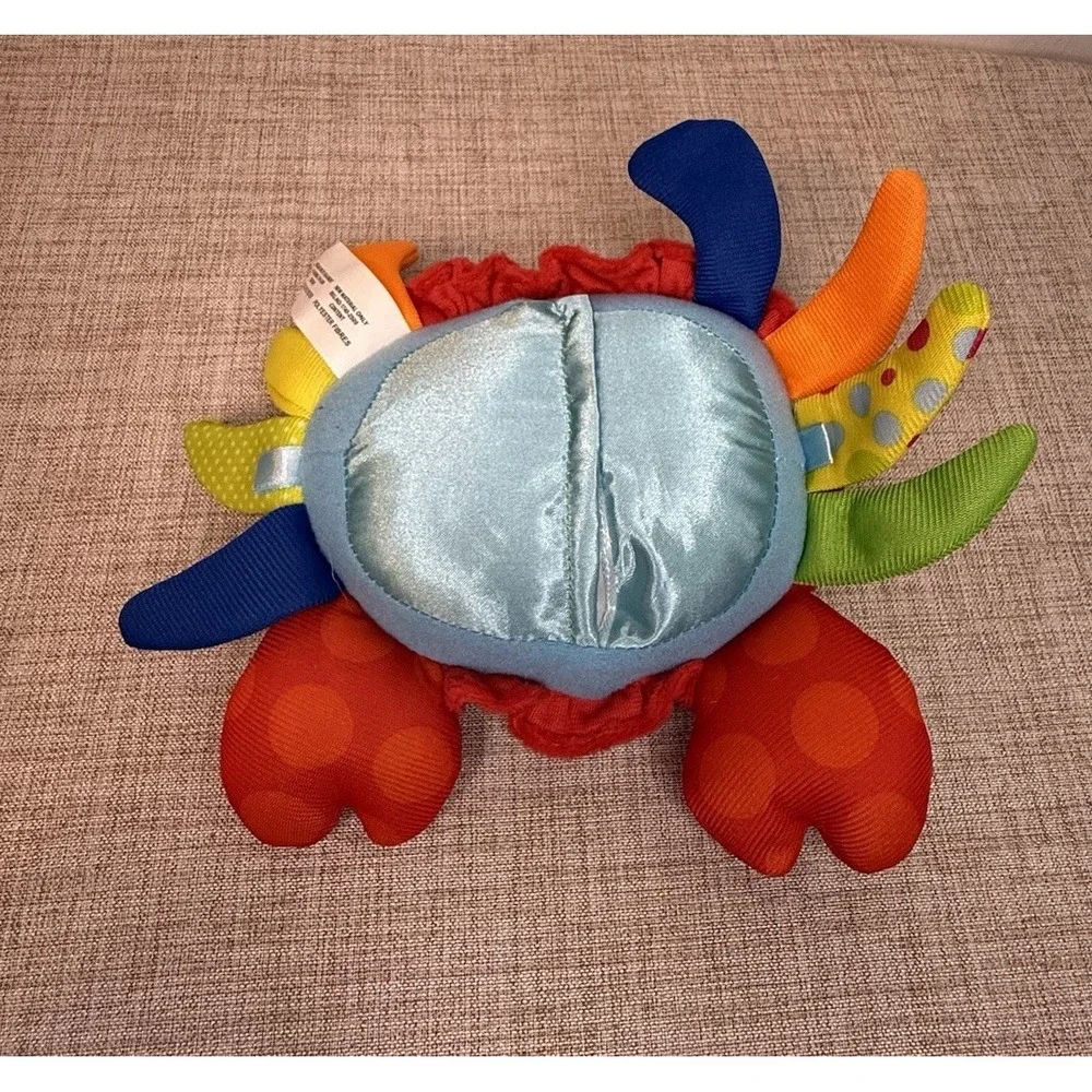 KiddoLab Musical Plush Crab‎ Toy for 3+ Month Old with Nursery Rhymes, New